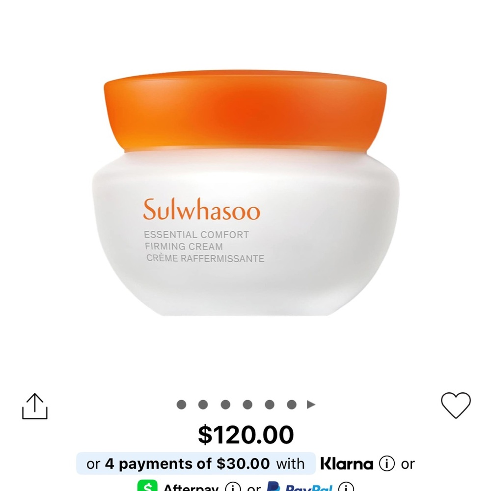 Essential Comfort Firming Cream - White and Orange